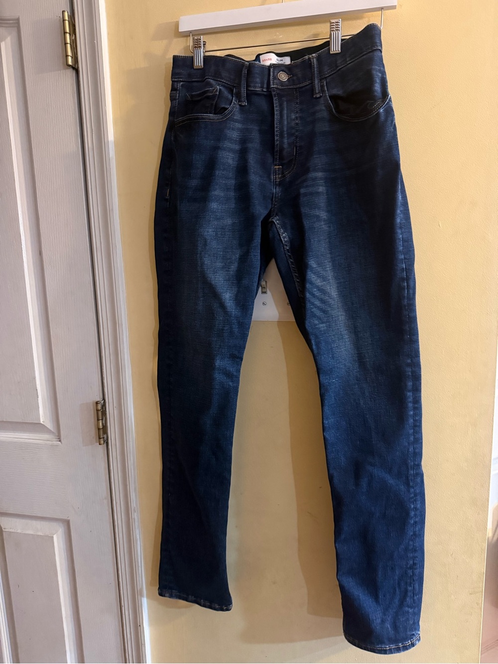 NWoT Old Navy Slim Go-Recycled Men's Dark Blue Stretch Jeans, 32x32